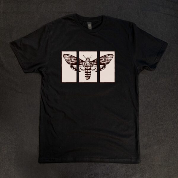 Black t-Shirt deaths head moth